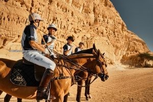 Amr Zedan & La Dolfina players ready for AlUla Desert Polo experience
