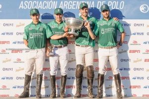 La Hache Cria & Polo claimed the first trophy of the Triple Crown, the Drysdale Cup