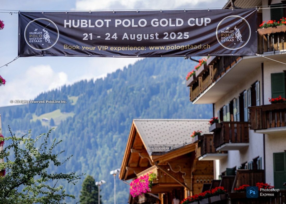 Polo Parade on the streets of Gstaad