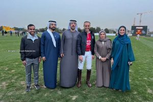 Mohammed Al Habtoor and his joy after winning the Dubai Silver Cup